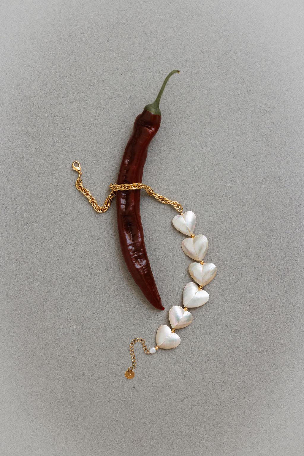 Collier ras du cou bi-matière Judith
