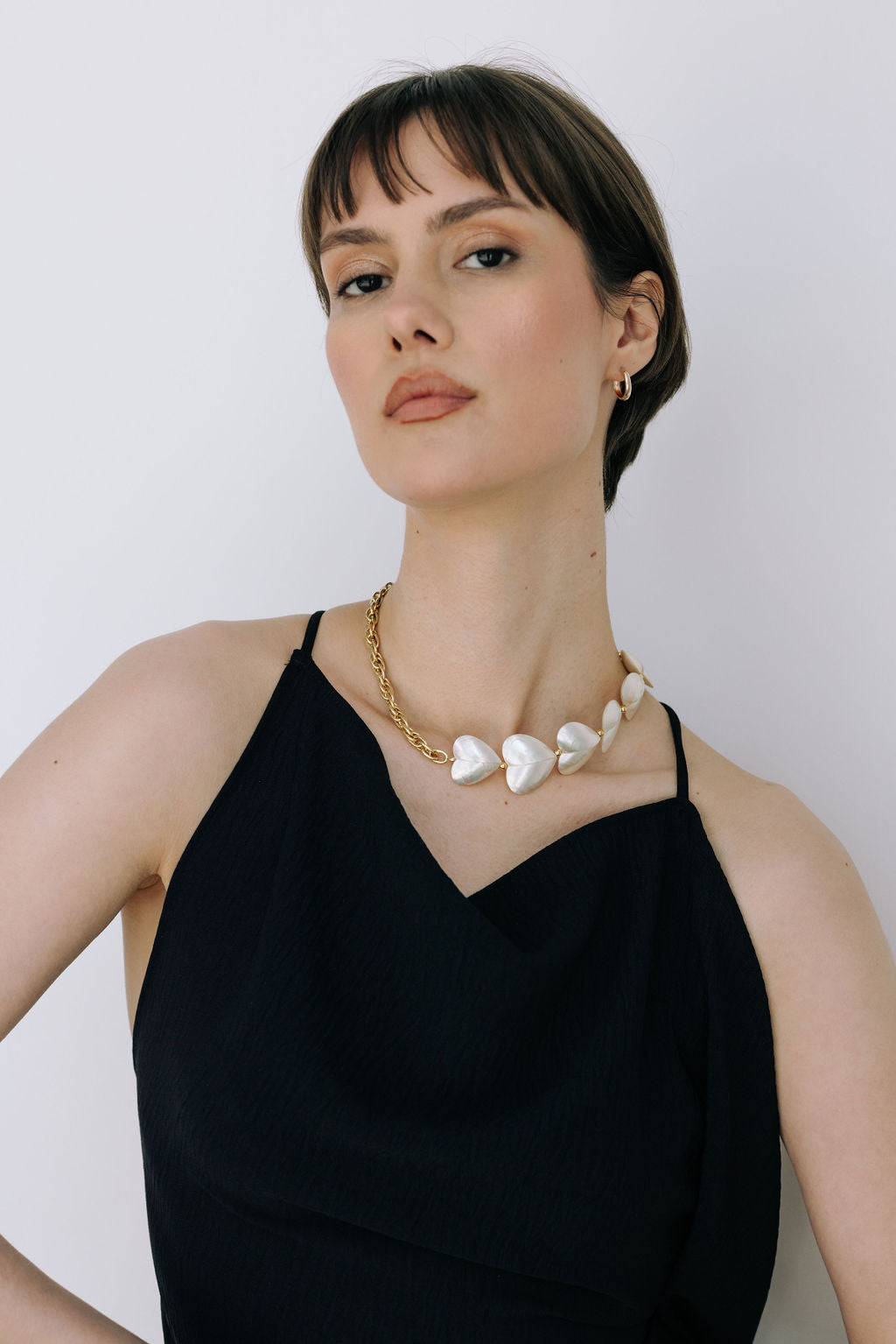 Collier ras du cou bi-matière Judith