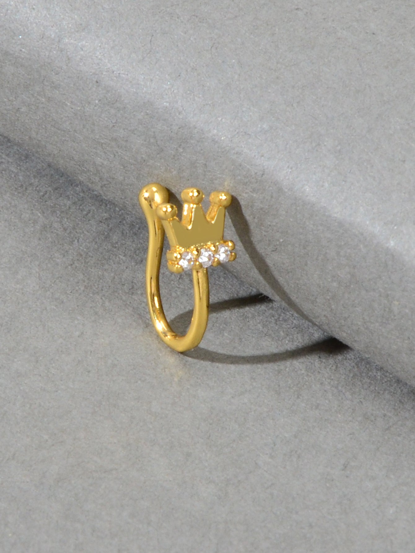 1 anneau de nez à clip non perçant en strass pour fausses lèvres, oreilles et nez