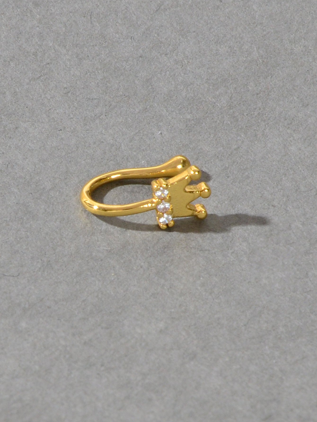 1 anneau de nez à clip non perçant en strass pour fausses lèvres, oreilles et nez