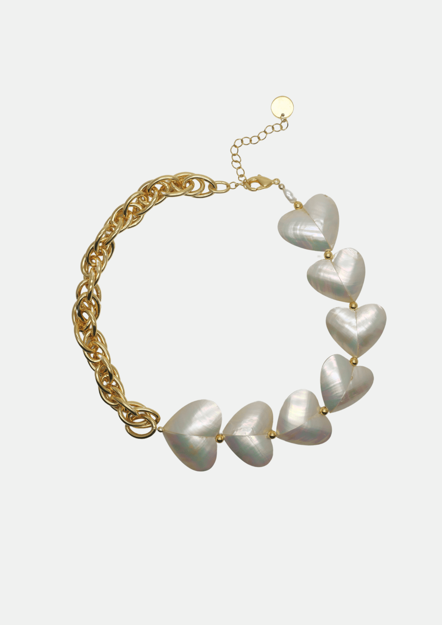Collier ras du cou bi-matière Judith