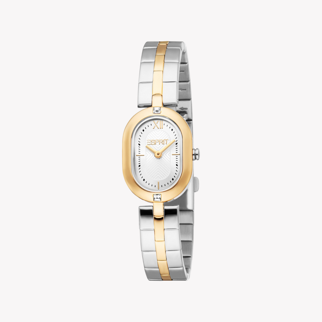 Montre à quartz Esprit pour femme, argent et or | Es1l500m0045