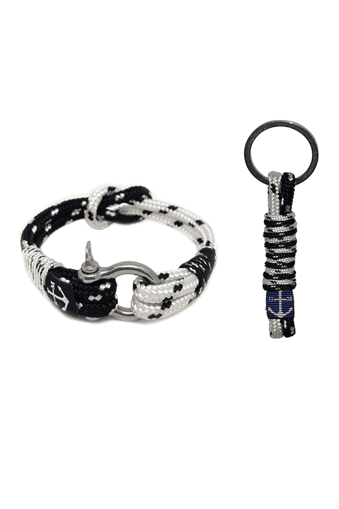 Bracelet et porte-clés nautiques à pois Ciarra