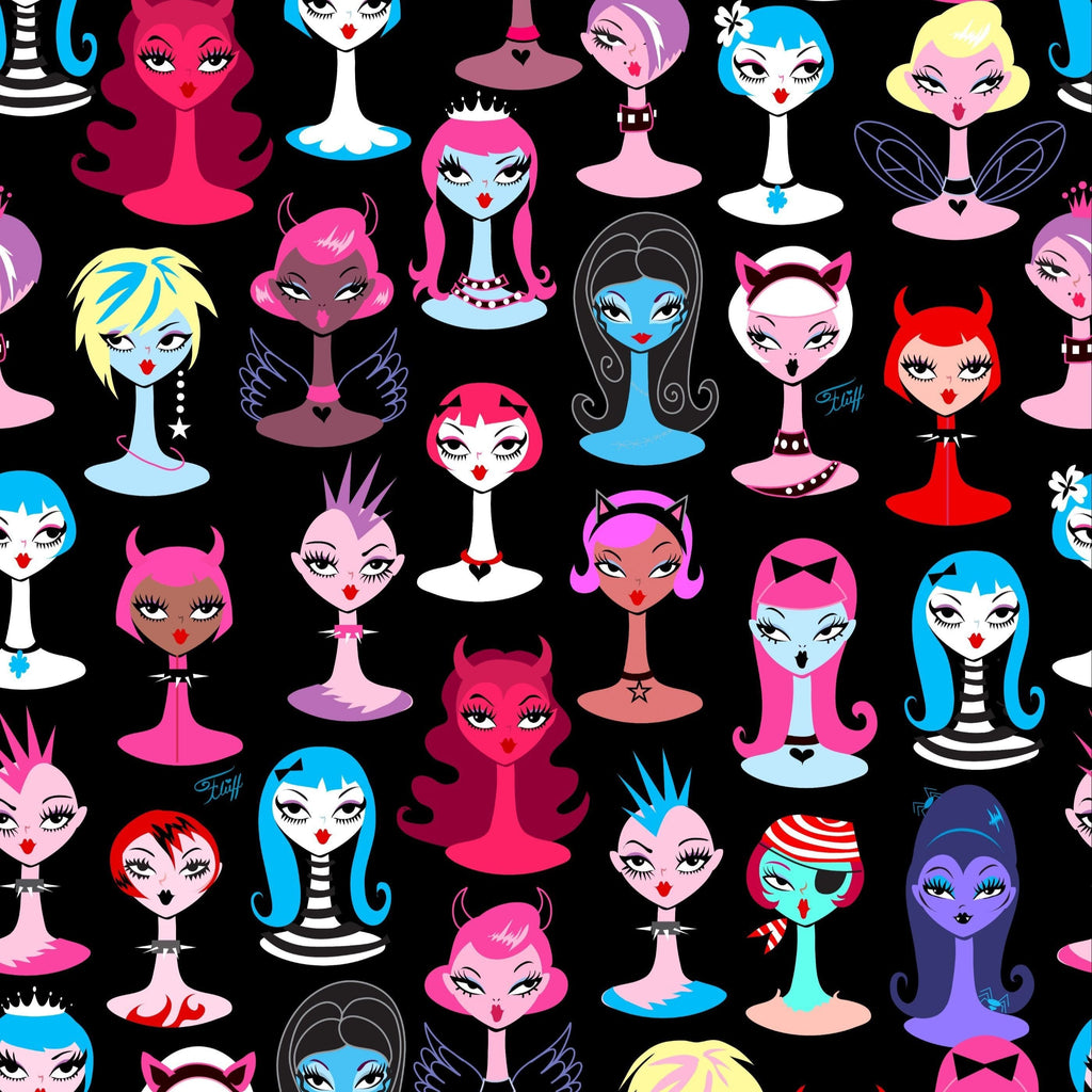 Leggings « Goth Dolls » par Miss Fluff x Lipstick &amp; Chrome 