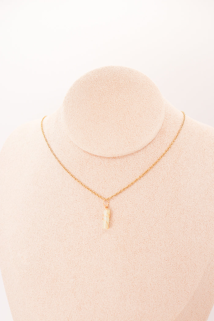 Pendentifs | Mini piliers en Jade "Fleurs de prunier"
