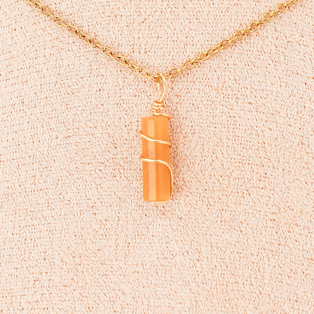 Pendentifs | Mini piliers en Jade "Fleurs de prunier"