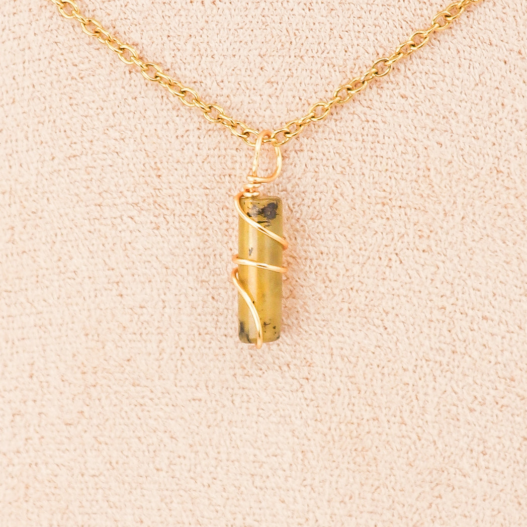 Pendentifs | Mini piliers en Jade "Fleurs de prunier"