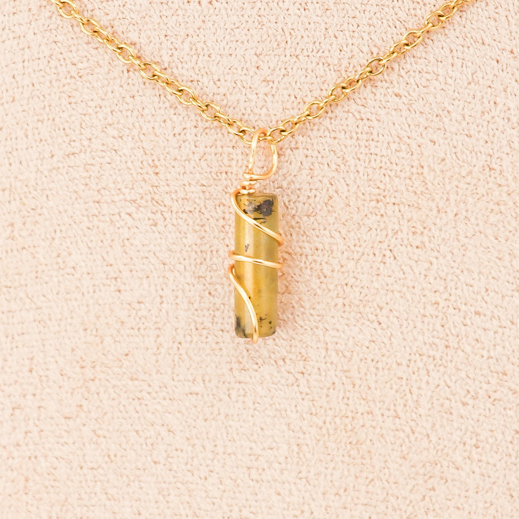 Pendentifs | Mini piliers en Jade "Fleurs de prunier"