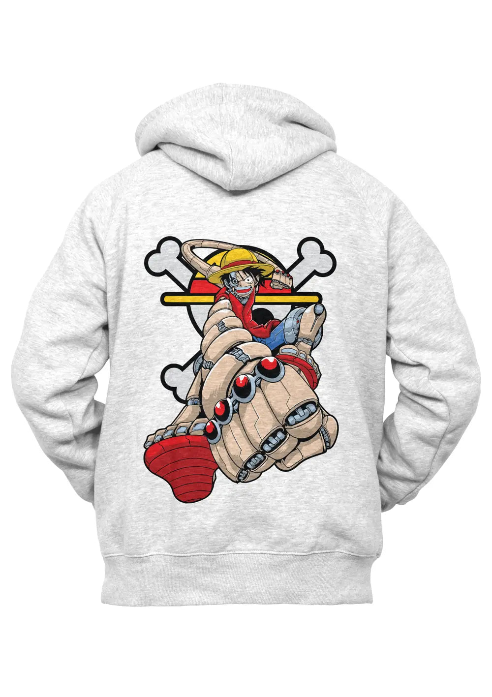 Felpa con Cappuccio Cyber ​​Luffy en caoutchouc une pièce