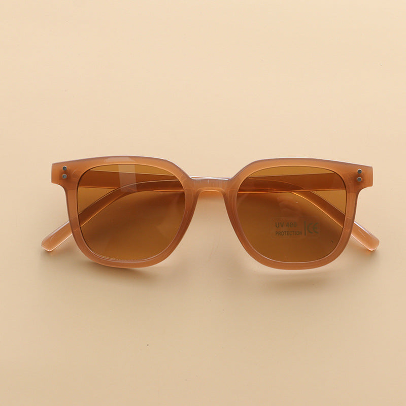 Lunettes de soleil tendance et simples pour enfants, garçons et filles, décoration