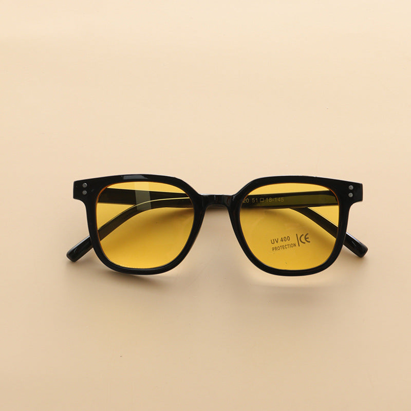 Lunettes de soleil tendance et simples pour enfants, garçons et filles, décoration
