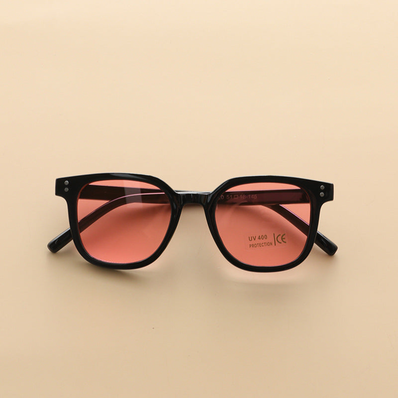 Lunettes de soleil tendance et simples pour enfants, garçons et filles, décoration