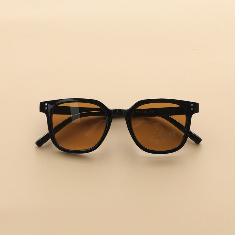Lunettes de soleil tendance et simples pour enfants, garçons et filles, décoration